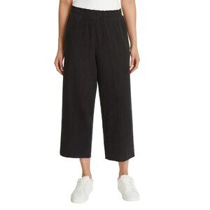 Jessica Simpson Women's Gauze Pants (Black, Large)
